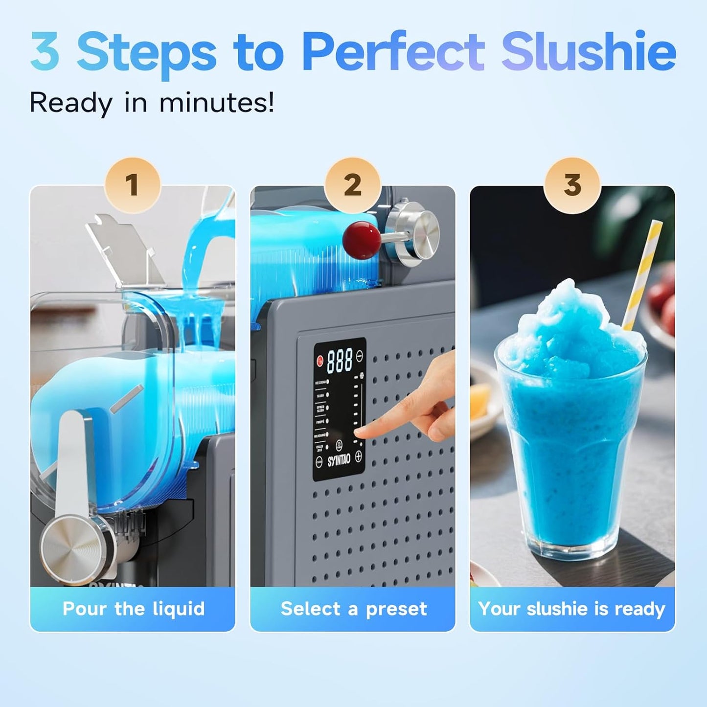 2-in-1 Ice Cream & Slushie Machine – No Ice Needed