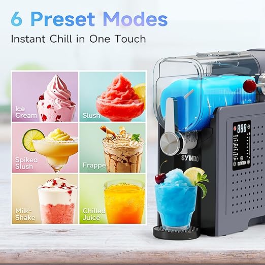 2-in-1 Ice Cream & Slushie Machine – No Ice Needed