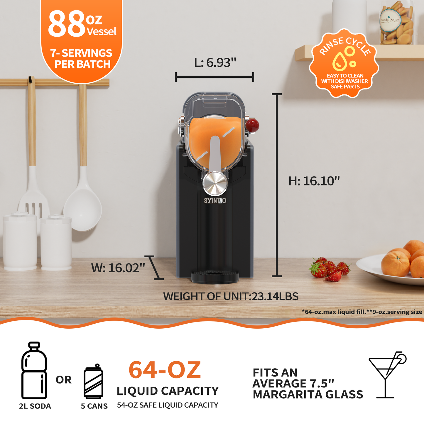 2-in-1 Ice Cream & Slushie Machine for Home