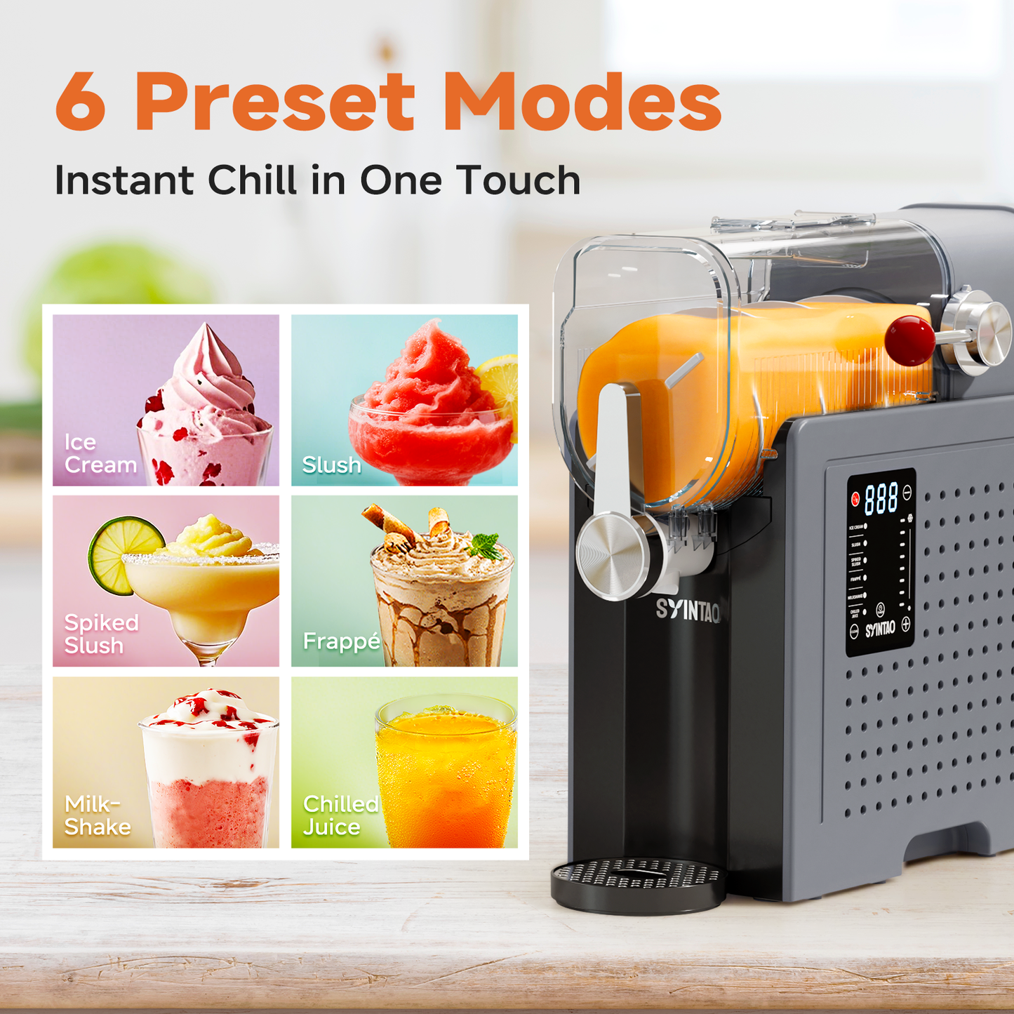 2-in-1 Ice Cream & Slushie Machine for Home