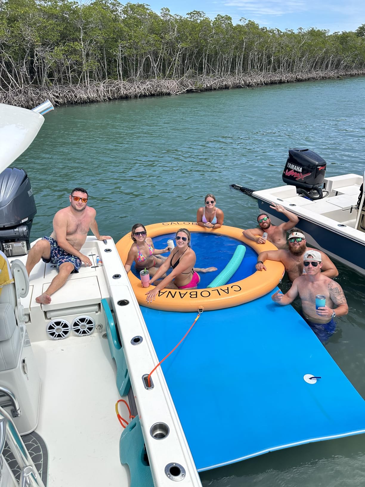 Round Floating Ring Inflatable Water Hammock